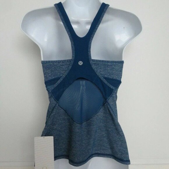 NWT LULULEMON HPDN/PSDN Blue Cottony Crossback Tank II Top 4 - Picture 6 of 7